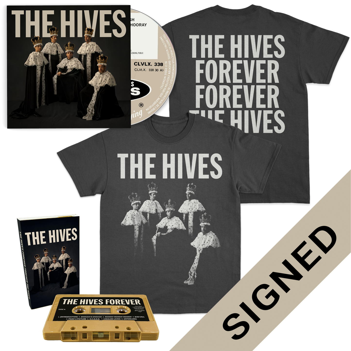 Signed CD Cassette and T shirt Bundle