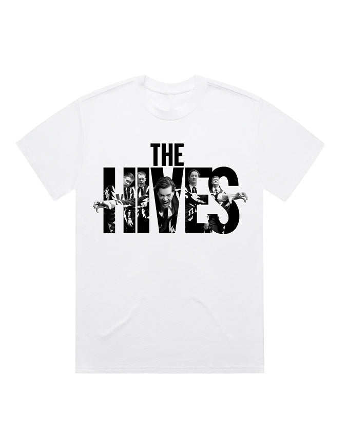 The Hives - Logo Photo Infill White T-Shirt