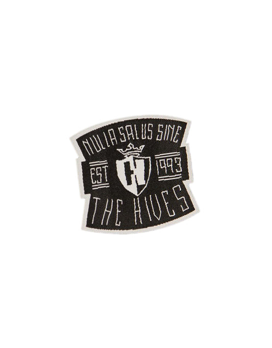 The Hives - Nulla Salus Handwritten Iron On Patch (Black)