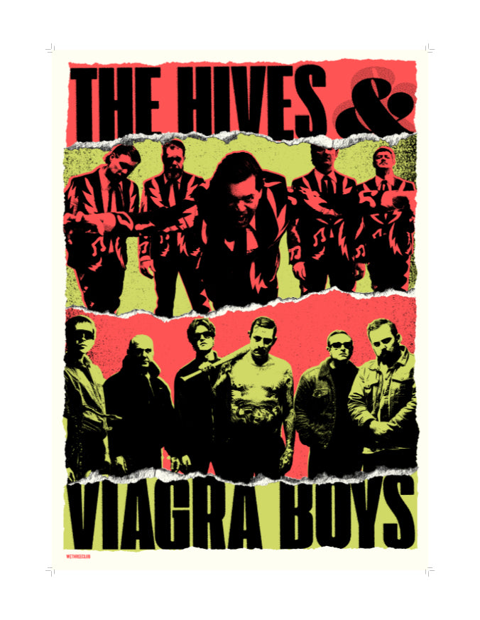 The Hives - Hives X Viagra Boys Screen Printed Poster