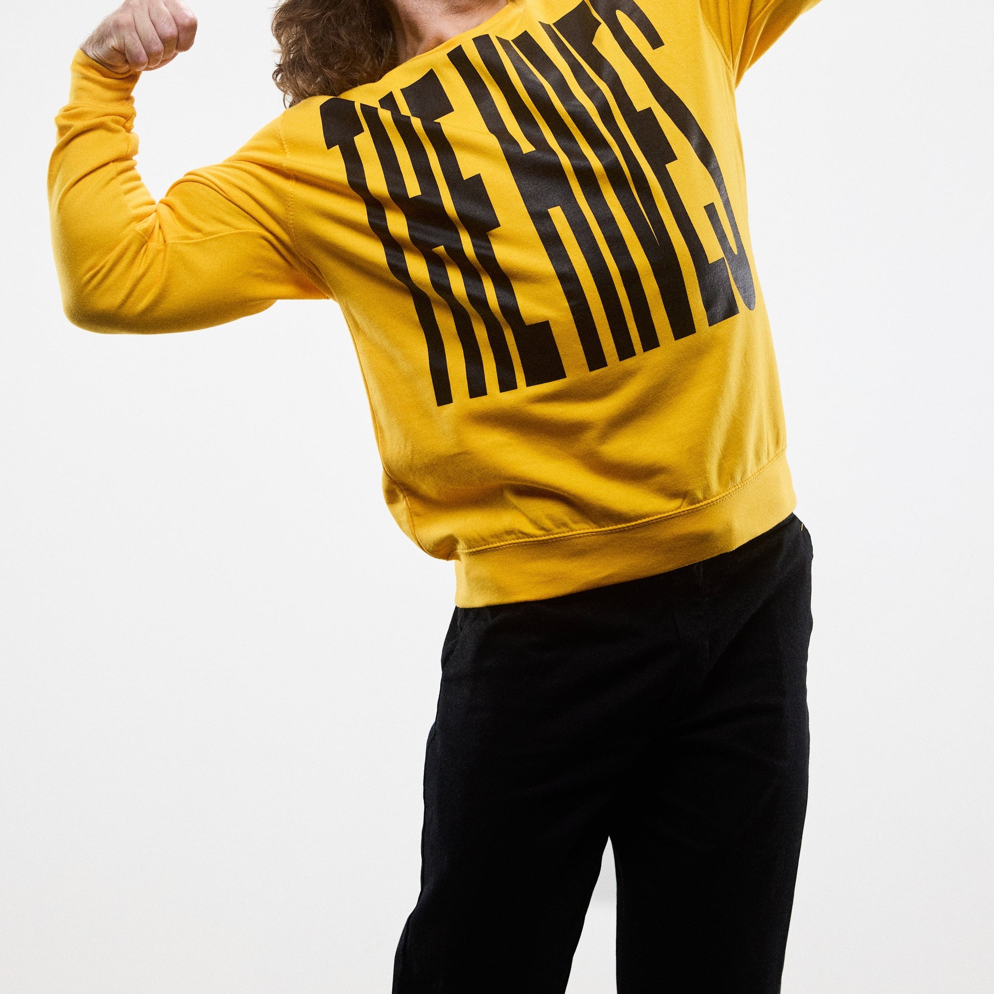 Stretch Logo Crewneck (Gold)