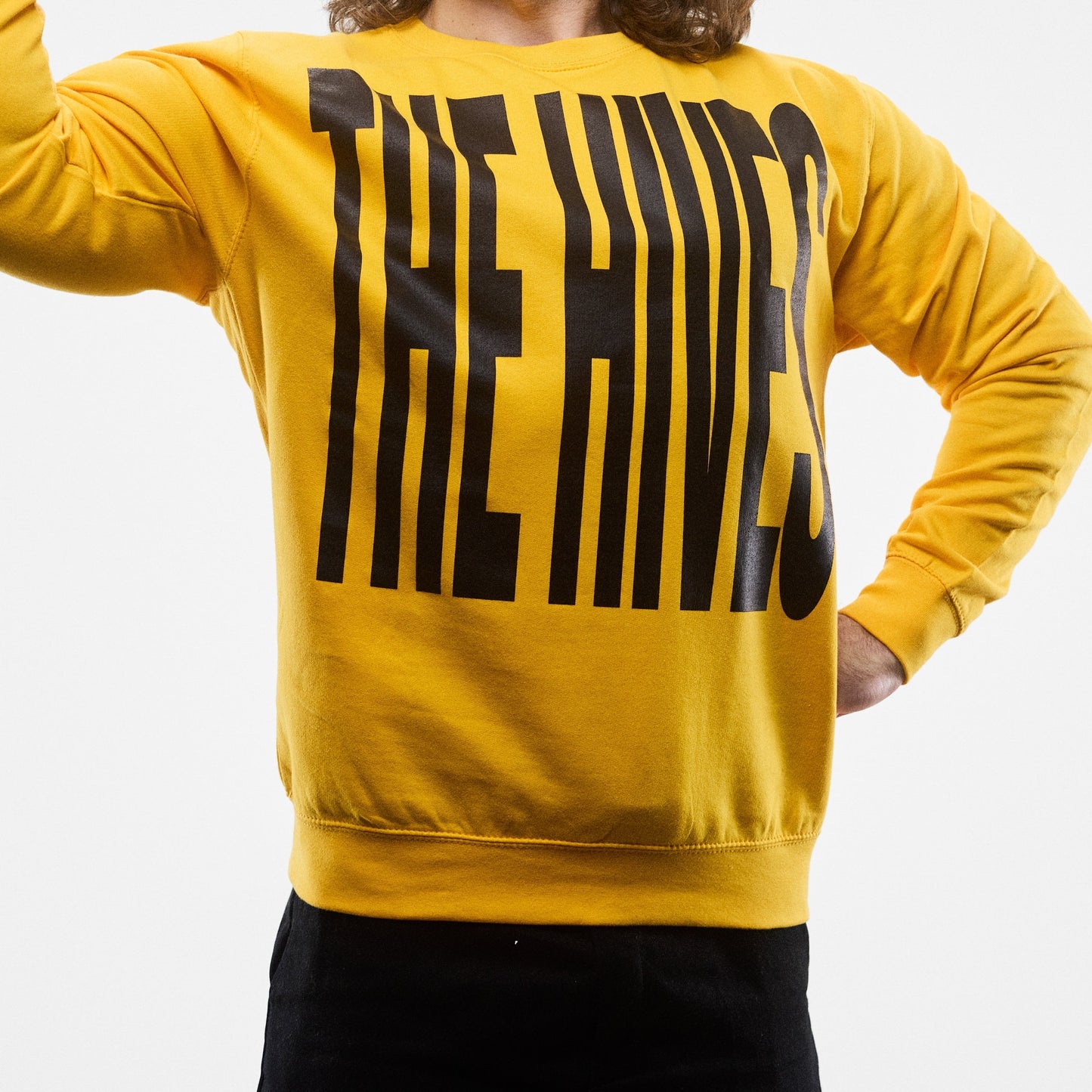 Stretch Logo Crewneck (Gold)