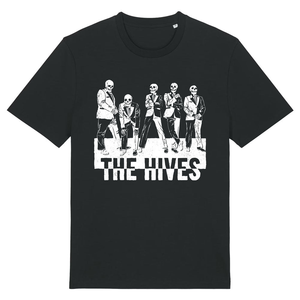 THE HIVES B&W SOLOHETTE SKULLS TEE