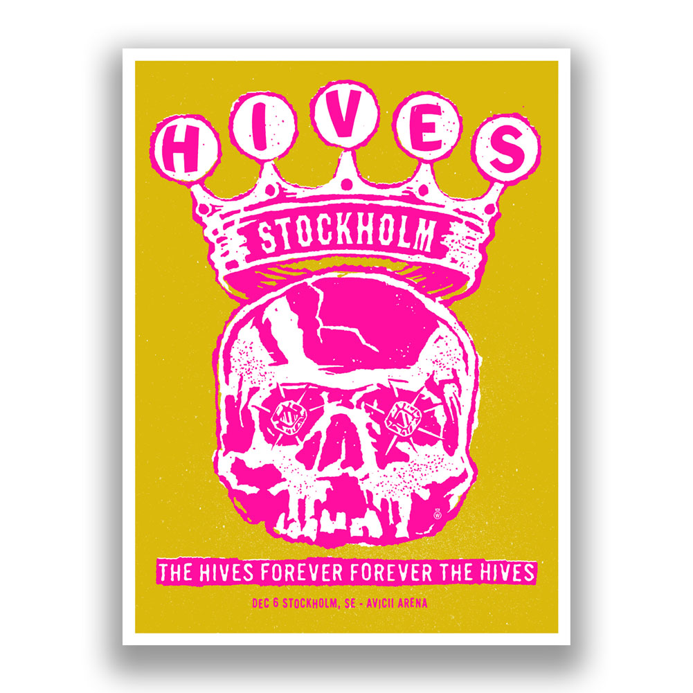 THE HIVES STOCKHOLM POSTER